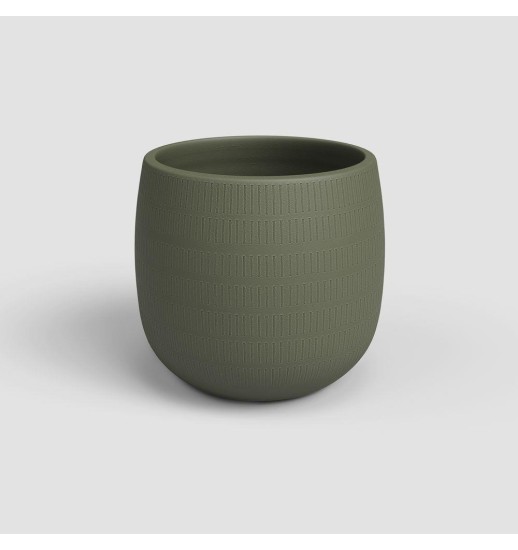 VASO AURA 20CM VERDE AZEITONA - 41213