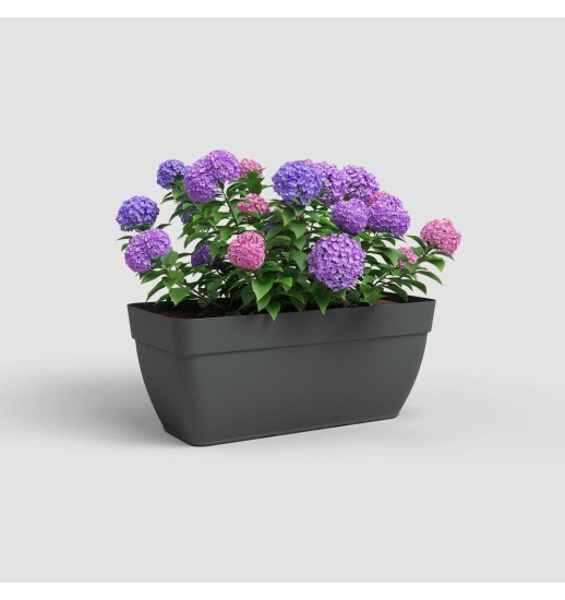 FLOREIRA CAPRI CAMPANA XL 80CM CINZA...
