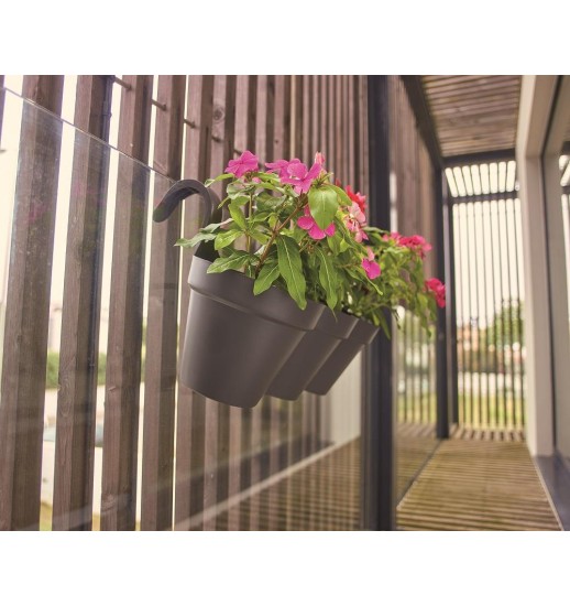 VASO CAPRI VARANDA TRIPLO 54CM VERDE...