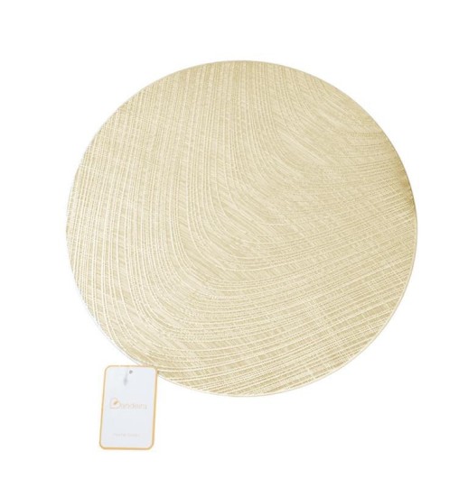 MARCADOR DE MESA DOURADO REDONDO 38CM...