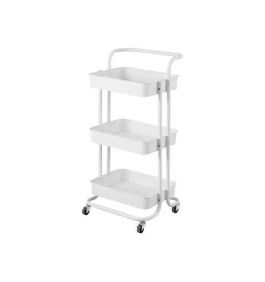 CARRINHO PLASTICO 3 CESTOS BRANCO...