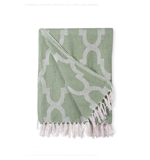 MANTA MULTIUSOS JACQUARD VERDE...