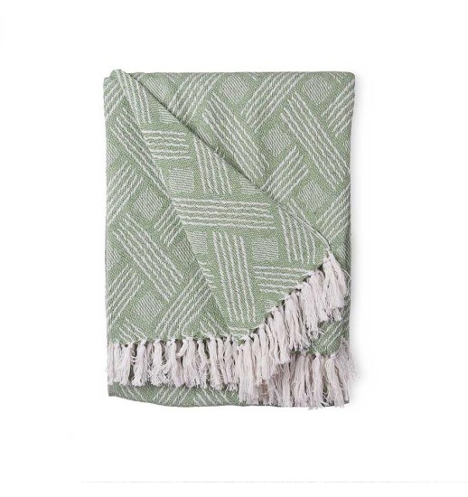MANTA MULTIUSOS JACQUARD VERDE...