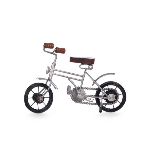 BICICLETA PRATEADA PEQUENA S/CESTO...