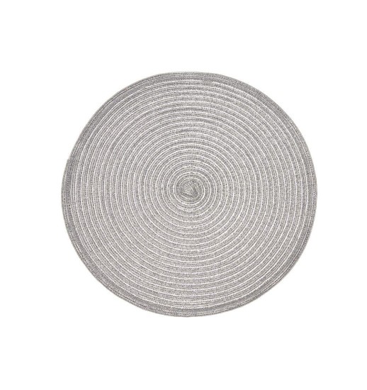 MARCADOR DE MESA REDONDO PRATA 38CM -...