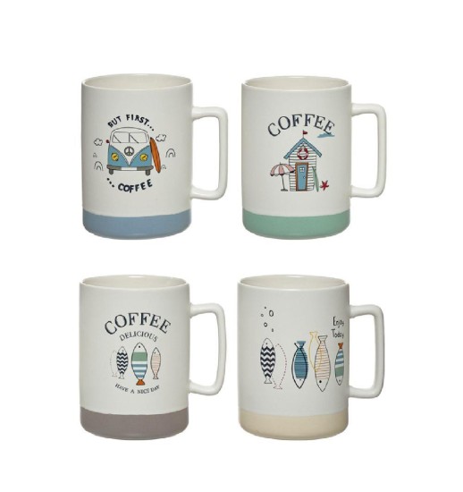 CANECA 400ml PORCELANA SORTIDAS...