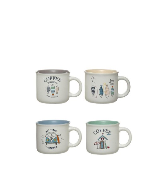 CANECA CAFE 100ml PORCELANA SORTIDAS...