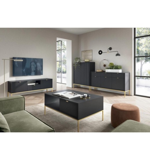 BASE TV NOVA 2P+1G+VAO C/PES DOURADOS...