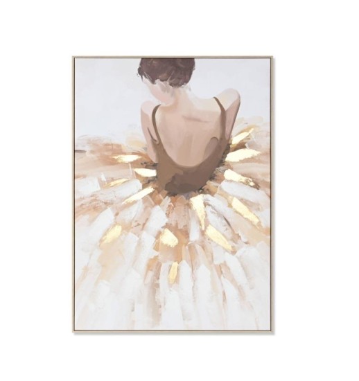 QUADRO TECIDO TELA BAILARINA...