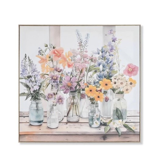 QUADRO TECIDO TELA PS 80*3.5*80 VASOS...