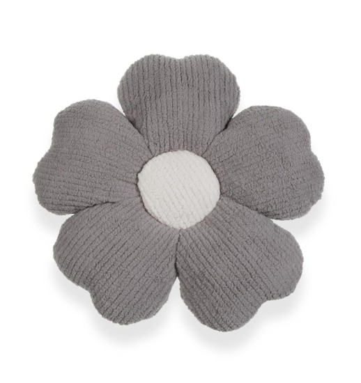 ALMOFADA DECORATIVA FLOR CINZA 48CM -...