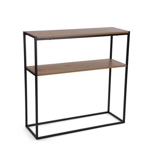 CONSOLA BLOSSOM MADEIRA/METAL PRETO...