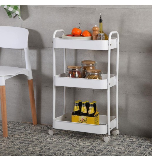 CARRO APOIO C/3 PRATELEIRAS BRANCO...