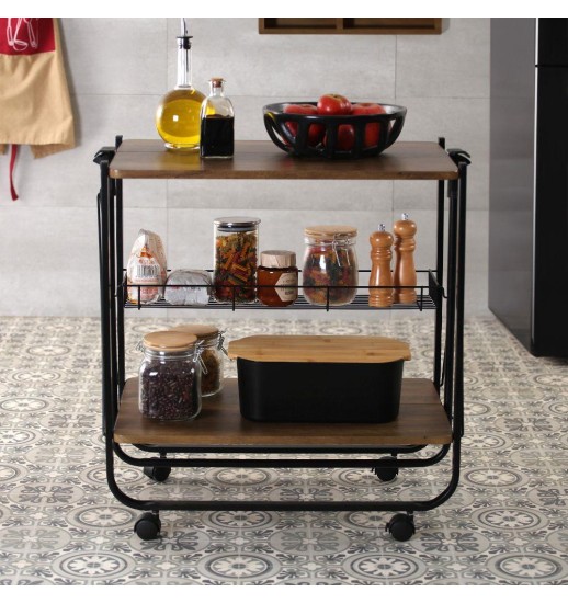 CARRO APOIO DOBRAVEL MADEIRA/METAL...