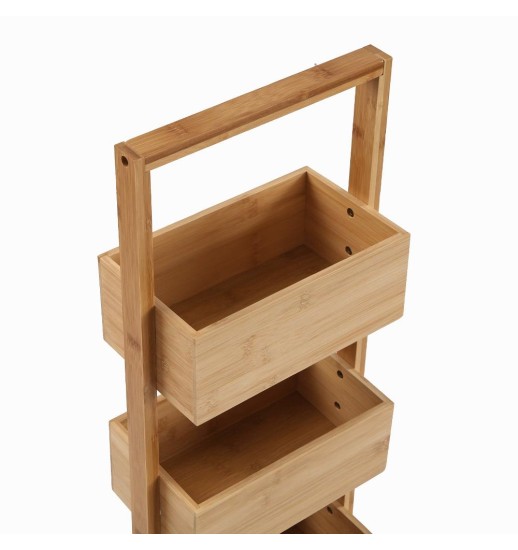 ESTANTE 4 PRATELEIRAS BAMBU/MDF...