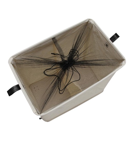 CESTO DE ROUPA 2 COMPARTIMENTOS BEGE...