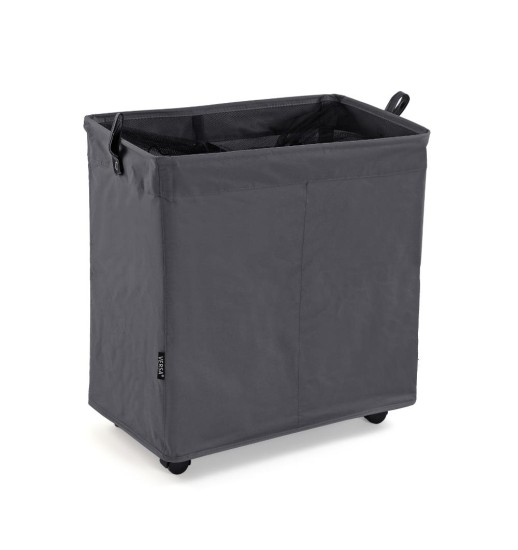 CESTO DE ROUPA 2 COMPARTIMENTOS CINZA...