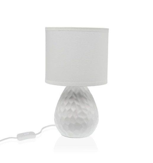 CANDEEIRO DE MESA BRANCO/BRANCO...