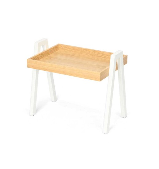 MESA AUXILIAR PERNAS MADEIRA BRANCAS...