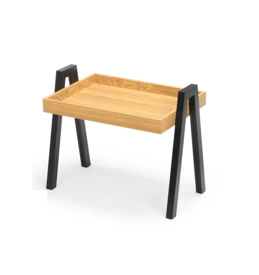 MESA AUXILIAR PERNAS MADEIRA PRETAS...