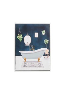 QUADRO DECORATIVO WC BRANCO...