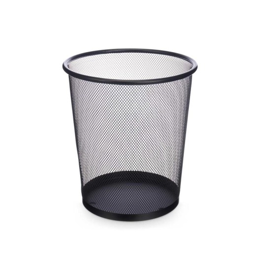 BALDE PAPELEIRA METAL REDE PRETO...