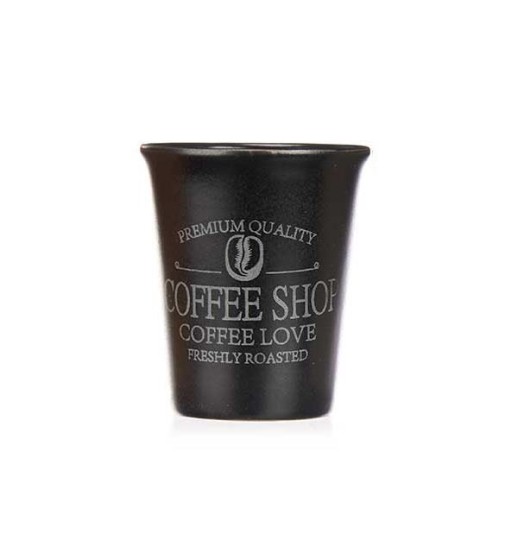 CHAVENA CAFE 120ml 6*6*7.5CM PRETO -...