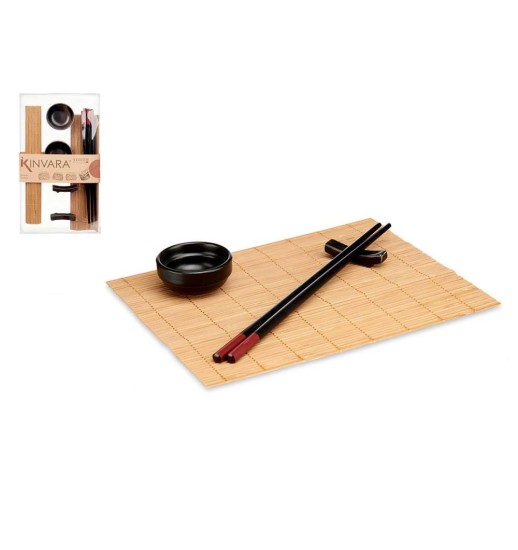 CONJUNTO SUSHI CERAMICA E BAMBU 8...