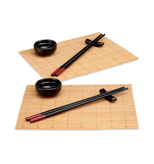 CONJUNTO SUSHI CERAMICA E BAMBU 8...