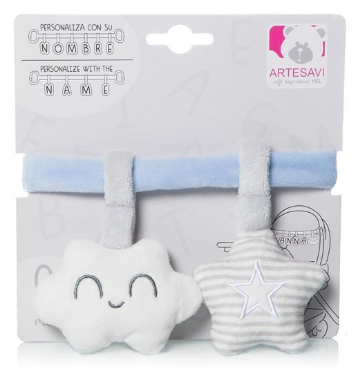 FITA P/ CARRINHO DE BEBE AZUL...