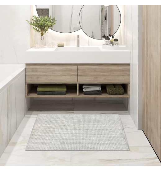 TAPETE CHENILE 571 BRANCO 50*80 60%...