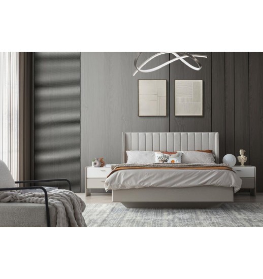 CAMA CASAL 200*150 EDEL CREME+BEGE
