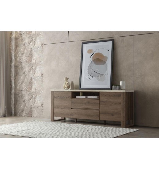 APARADOR 216*49*84 MADERA DARK...