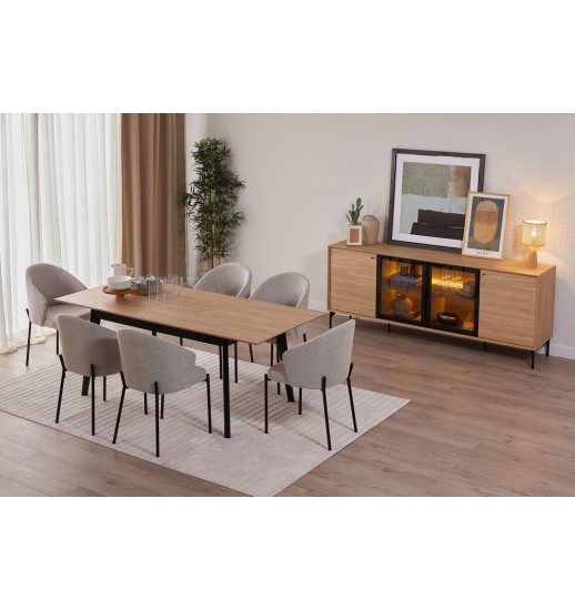 MESA SALA 160*90*76 EXT. NORMA OAK