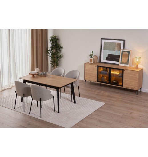 MESA SALA 160*90*76 EXT. NORMA OAK