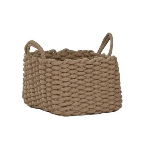 CESTO CORDA GRANDE CASTANHO 30*30*30...
