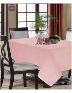 TOALHA DE MESA COR ROSA...