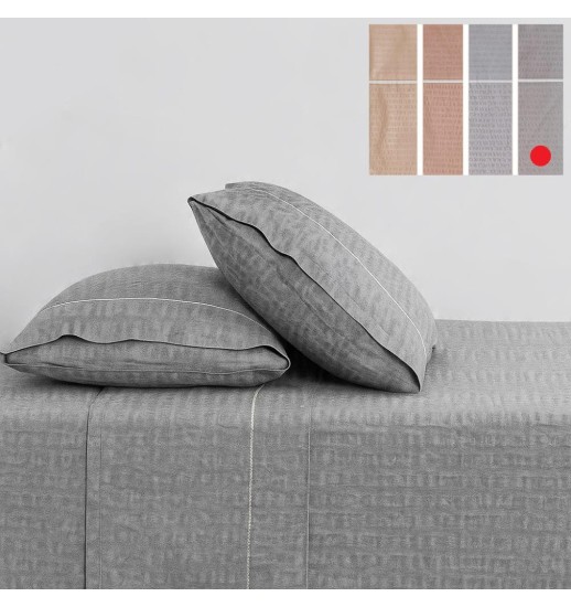 JOGO DE CAMA REAL CINZA 180*290 100%...