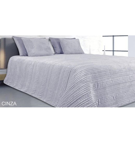 COLCHA BOUTIE MEL 250*260 CMS CINZA...