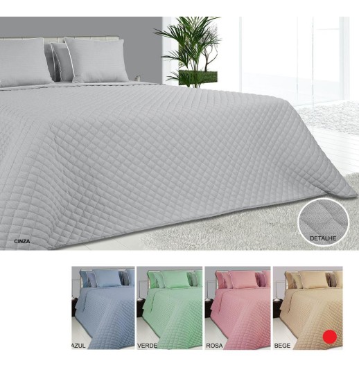 COLCHA BOUTIE ATENAS 250*260 CMS BEGE...