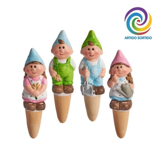 DUENDE JARDIM CERAMICA C/ REGADOR...