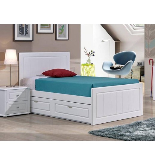 CAMA INDIVIDUAL AFEIRA C/ 2 GAVETAS...