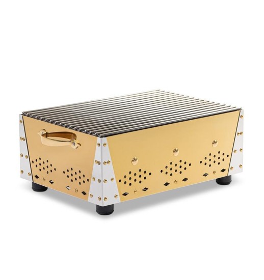 CHURRASQUEIRA GRANDE INOX DOURADO...