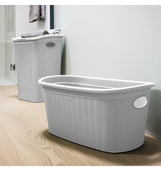 CESTO ROUPA C/ASAS ELEGANCE CORES...