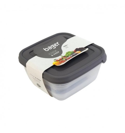 CONJ. 2 CAIXAS PLASTICAS QUADRADA...