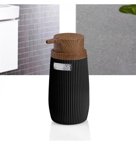 DISPENSADOR DE SABONETE PRETO E...