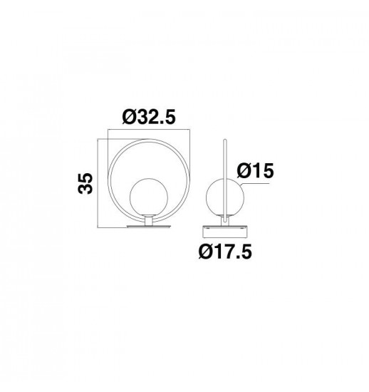 CANDEEIRO MESA NINA 1*G9 5W 101160181