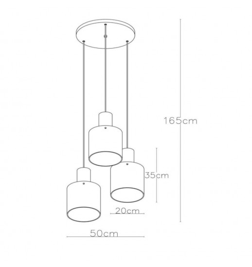 CANDEEIRO SUSPENSO TOLEDO E27...