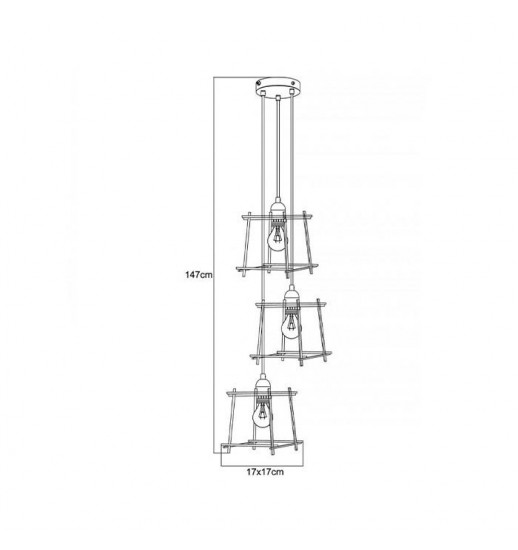 CANDEEIRO SUSPENSAO EDGAR 46405/03/30