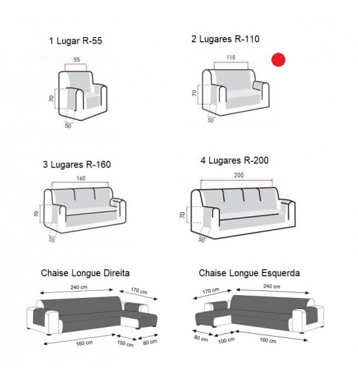 CAPA SOFA 2LUG PROTETOR ACOLCHOADO...
